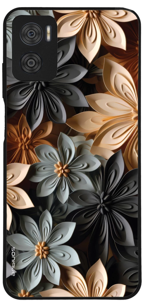 Θήκη Sonique 3D Flower Series για Motorola Moto E22 4G Γκρι