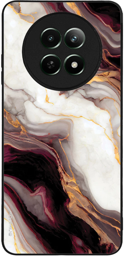 Θήκη Sonique Marble Series για Realme 12 5G / Realme 12x Μπορντώ
