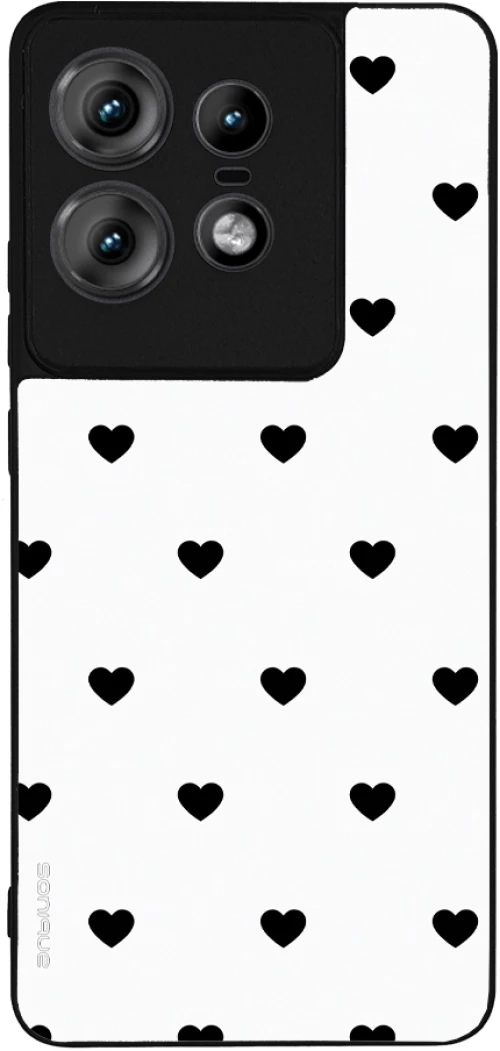 Θήκη Sonique Heart Series για Motorola Edge 50 Pro 5G Λευκό