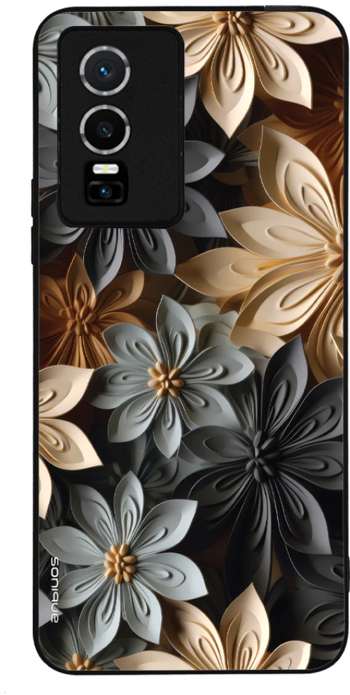 Θήκη Sonique 3D Flower Series για VIVO Y74s / VIVO Y76 5G Γκρι