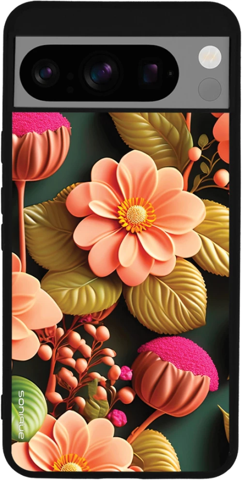 Θήκη Sonique 3D Flower Series για Google Pixel 8 Pro 5G Σομόν