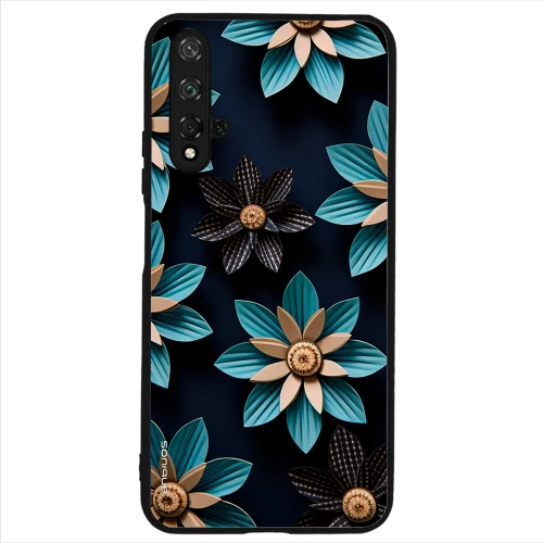 Θήκη Sonique 3D Flower Series για Honor 20 / Nova 5T Γαλάζιο