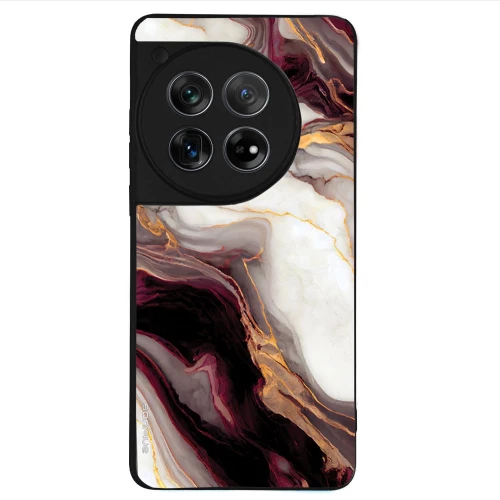 Θήκη Sonique Marble Series για OnePlus 12 5G Μπορντώ