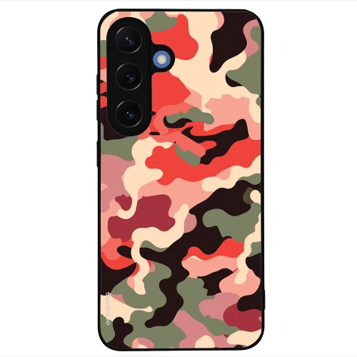 Θήκη Sonique Camouflage Army Series για Samsung Galaxy S25 Κόκκινο