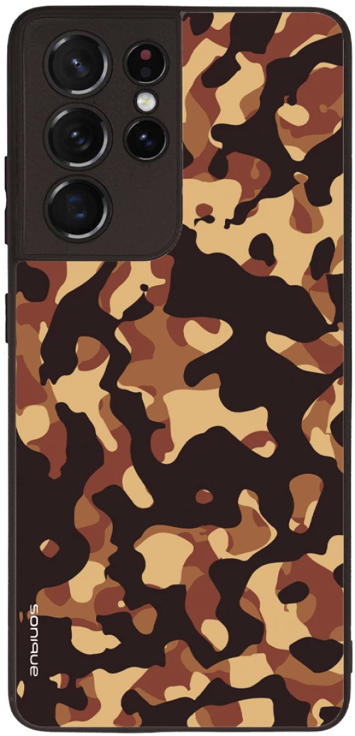 Θήκη Sonique Camouflage Army Series για Samsung Galaxy S21 Ultra Καφέ 01