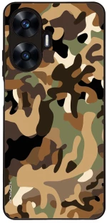 Θήκη Sonique Camouflage Army Series για Realme C55 Καφέ