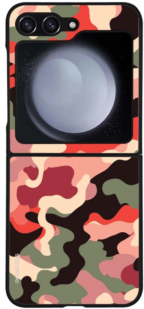 Θήκη Sonique Camouflage Army Series για Samsung Galaxy Z Flip 5 Κόκκινο