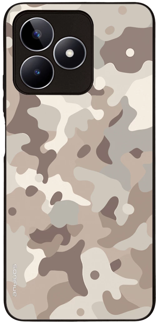Θήκη Sonique Camouflage Army Series για Realme C51 / Realme C53 / Realme Note 50 Μπεζ