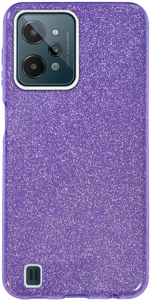 Θήκη Σιλικόνης Sonique Shiny Realme C31 Μωβ