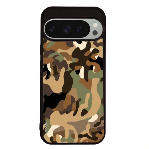 Θήκη Sonique Camouflage Army Series για Google Pixel 9 Pro 5G Καφέ