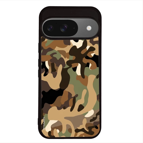 Θήκη Sonique Camouflage Army Series για Google Pixel 9 5G Καφέ