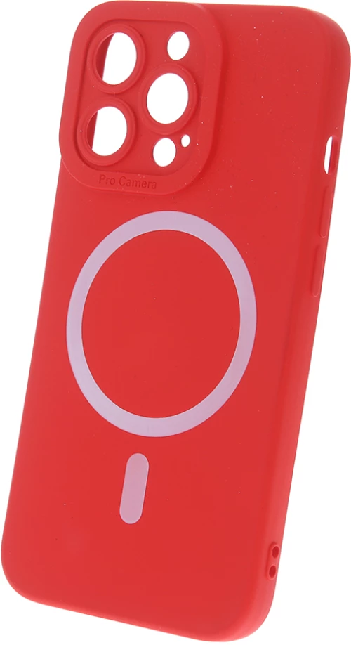 Silicon Mag case for iPhone 15 Plus 6,7" red