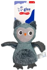Glee Παιχνίδι Σκύλου Owl Furry Belly Squeaky Μπλε 23cm