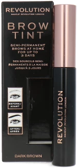 Makeup Revolution, Brow Tint, Eyebrow Gel, Dark Brown, 6 ml