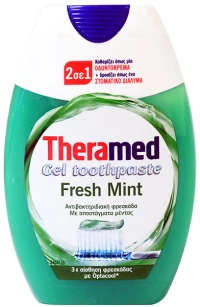 Theramed 2 In 1 οδοντόκρεμα υγρή fresh mint 75ml