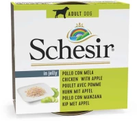 Schesir Dog Jelly  Fruit Adult Φιλετάκια Κοτόπουλο με Μήλο 150gr