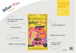 Akinu Λιχουδιές Σκύλου Bites & Fun Chicken Bits 85gr
