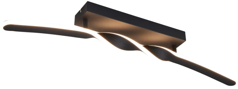 Φωτιστικό Οροφής Reality Lighting -RL GINKO R65791132 Μαύρο Ματ (Black Mat) 3000K