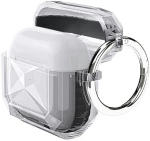 Θήκη Σιλικόνης για Airpods 4 Με Γάντζο Διάφανη/ Μωβ OEM
