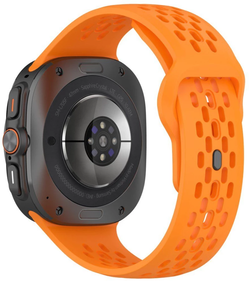 Multiple Holes Breathable Λουράκι για Samsung Galaxy Ultra 47mm- Orange OEM