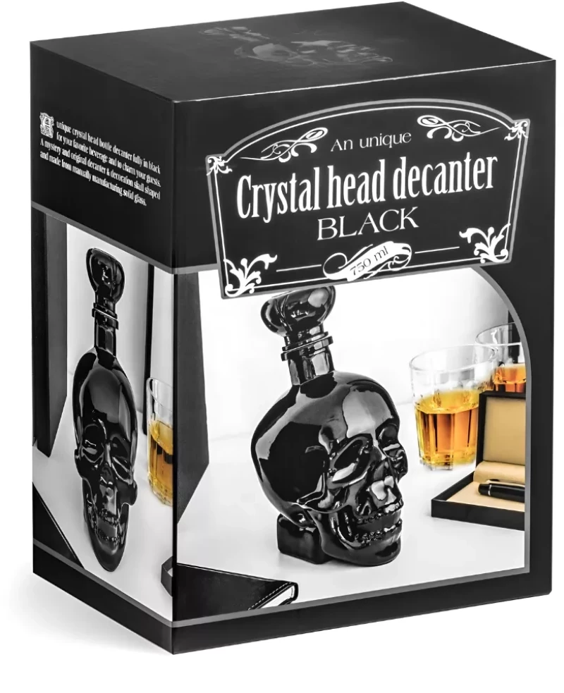 Skull Bottle 750ml- Black