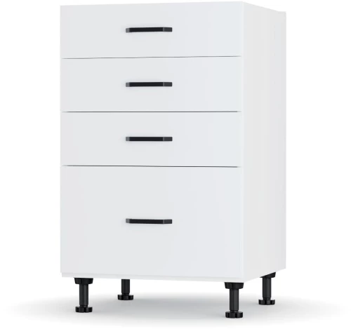 Modest Κάτω Ντουλάπι Συρταριέρα Λευκό 50x48x82cm LD3150M02