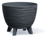 PROSPERPLAST Furu DFUR240 Γλάστρα Στρόγγυλη με Ποδαράκια 5lt - Ø23,6x19,5Ycm