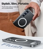 Torras® Pstand Θήκη για Samsung Galaxy S25 Plus- Clear
