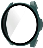 Για Xiaomi Watch S2 46mm PC + 9H Tempered Glass Integrated Protective Watch Case (Pine Green)