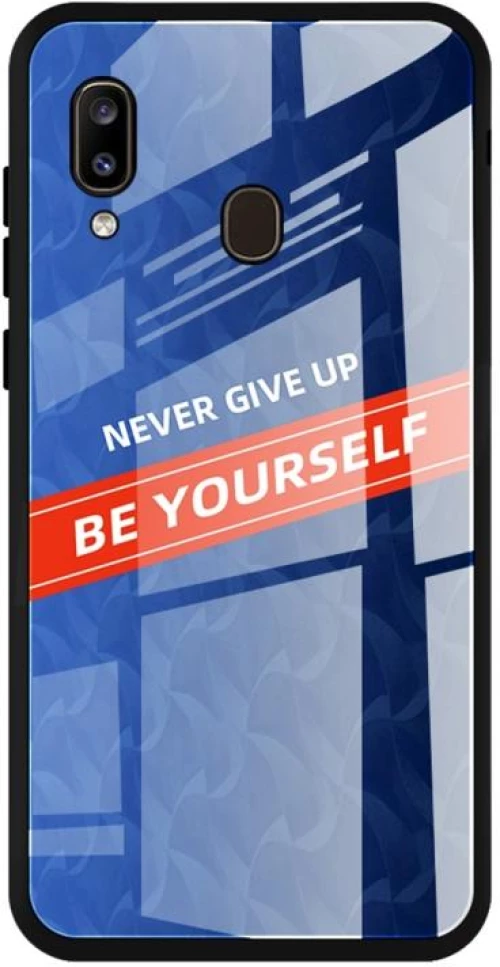 Για Galaxy A20 Αδιάβροχη θήκη προστασίας PC + TPU + γυαλί (μπλε)