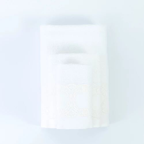 Πετσέτες Σετ 2ΤΜΧ Δάφνη Λευκό Borea