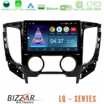 Bizzar LQ Series 4Core Android14 2+32GB Mitsubishi L200 2016-> & Fiat Fullback (Manual A/C) Navigation Multimedia Tablet 9" Με Carplay & Android Auto
