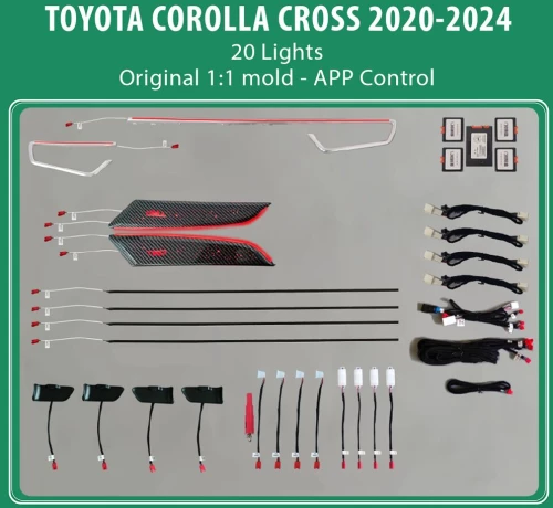 Digital iQ Ambient Light TOYOTA COROLLA CROSS mod. 2020> , 20 Lights
