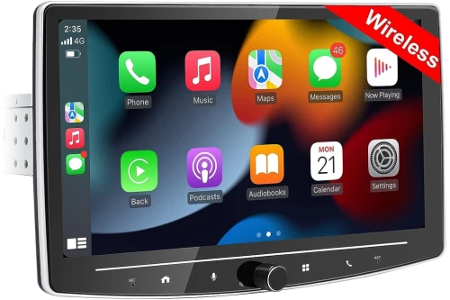 Bizzar 1DIN Android14 2+32GB Navigation Multimedia Tablet 10" Με Carplay & Android Auto