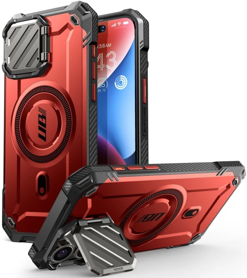Θήκη Apple iPhone 15 Pro Max - Supcase Unicorn Beetle XT Mag Ανθεκτική MagSafe με Μεταλλικό Κάλυμμα για την Κάμερα - Ruddy (843439137219)