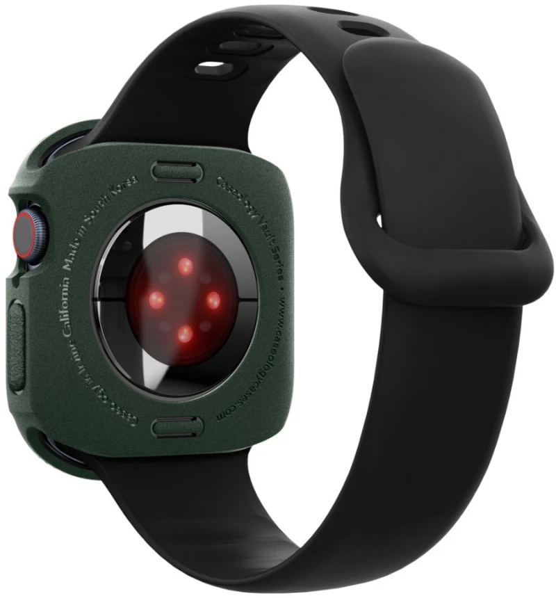 Θήκη Apple Watch 10 46mm - Caseology Vault Ανθεκτική Σιλικόνης - Midnight Green (ACS08611)
