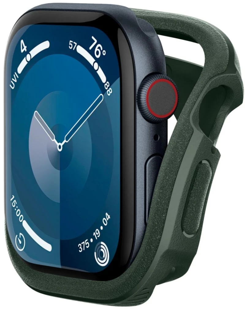 Θήκη Apple Watch 10 46mm - Caseology Vault Ανθεκτική Σιλικόνης - Midnight Green (ACS08611)
