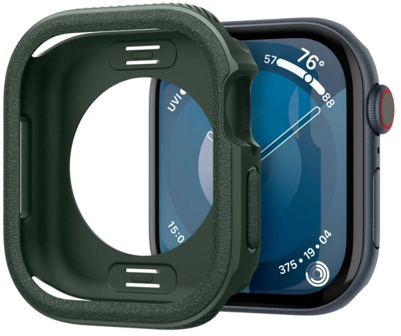 Θήκη Apple Watch 10 46mm - Caseology Vault Ανθεκτική Σιλικόνης - Midnight Green (ACS08611)
