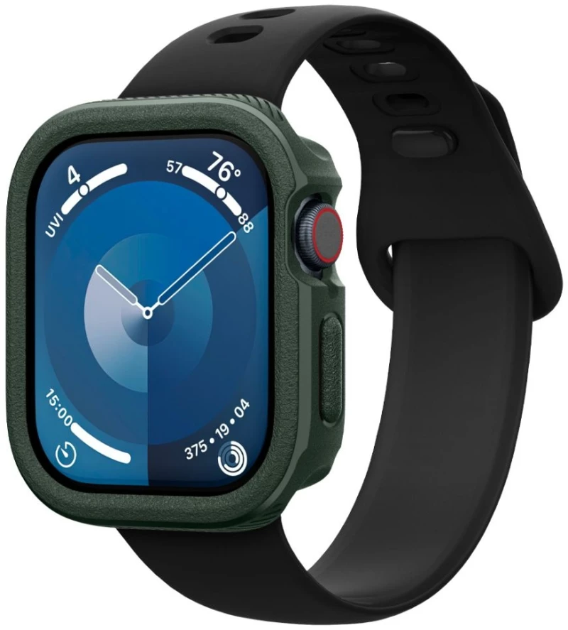 Θήκη Apple Watch 10 46mm - Caseology Vault Ανθεκτική Σιλικόνης - Midnight Green (ACS08611)