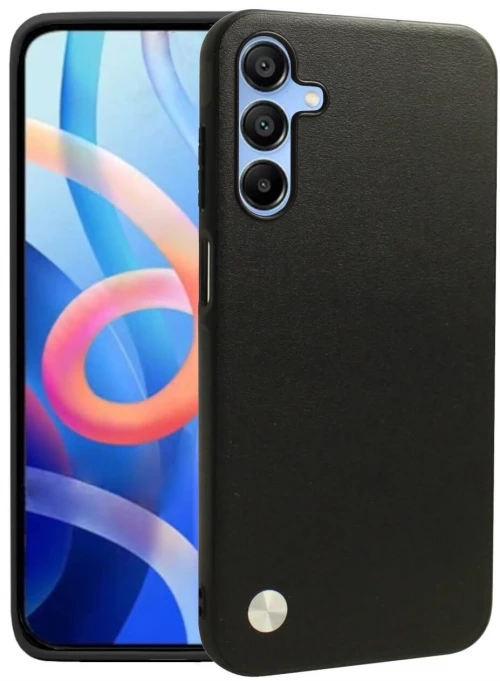 Θήκη Samsung Galaxy A14 Bodycell Vegan Cover Σκληρή - Black (5206015076497)