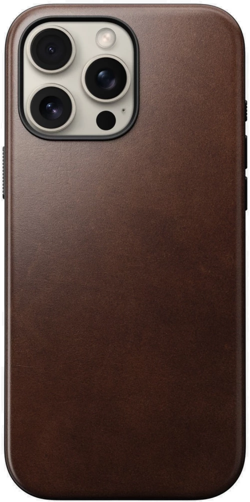 Θήκη iPhone 16 Pro Max Nomad Modern Leather Case Horween Δερμάτινη με MagSafe - Rustic Brown (NM01689485)