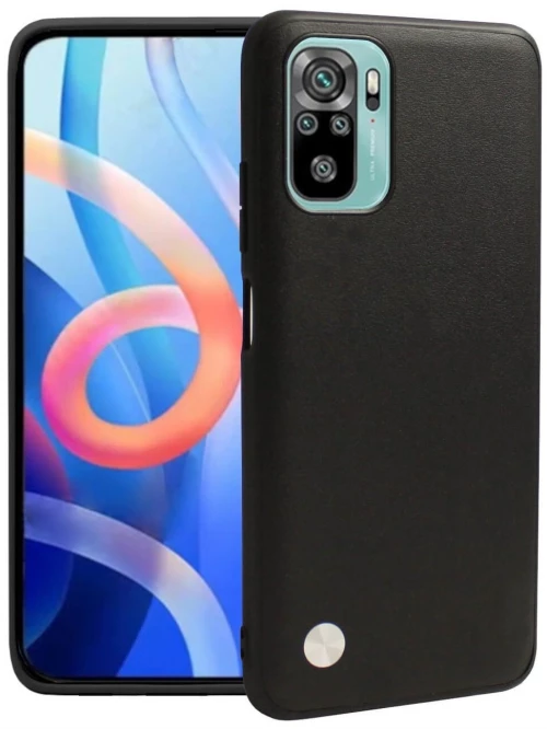 Θήκη Xiaomi Redmi Note 10 / Note 10S / Poco M5s Bodycell Vegan Cover Σκληρή - Black (5206015077531)