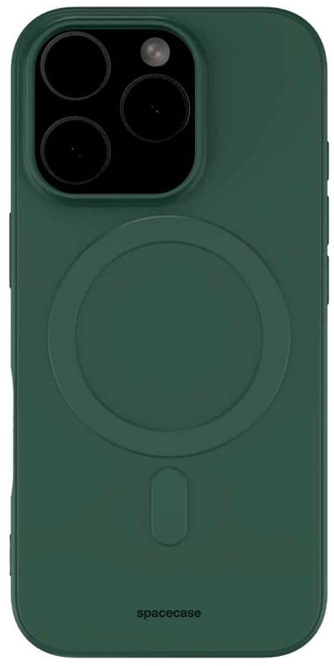 Θήκη iPhone 16 Pro Spacecase Silicone Magnetic Case Σιλικόνης με MagSafe - Dark Green (5905719111670)