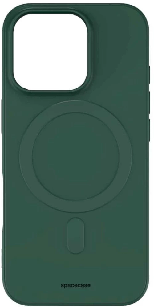 Θήκη iPhone 16 Pro Spacecase Silicone Magnetic Case Σιλικόνης με MagSafe - Dark Green (5905719111670)