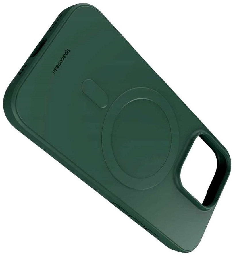Θήκη iPhone 16 Pro Spacecase Silicone Magnetic Case Σιλικόνης με MagSafe - Dark Green (5905719111670)