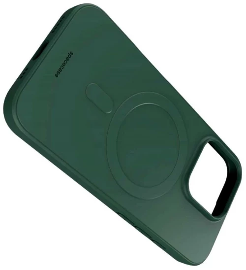 Θήκη iPhone 16 Pro Spacecase Silicone Magnetic Case Σιλικόνης με MagSafe - Dark Green (5905719111670)