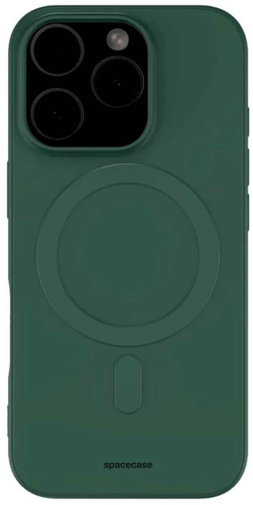 Θήκη iPhone 16 Pro Max Spacecase Silicone Magnetic Case Σιλικόνης με MagSafe - Dark Green (5905719111700)