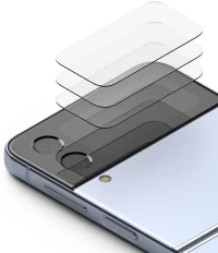 Tempered Glass Samsung Galaxy Z Flip4 Ringke Cover Display Αντιχαρακτικό Γυαλί Προστασίας Εξωτερικής Οθόνης 3 Τεμάχια - Clear (8809881261225)