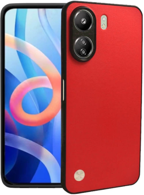 Θήκη Xiaomi Redmi 13C 4G / Poco C65 Bodycell Vegan Cover Σκληρή - Red (5206015078521)