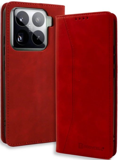 Θήκη Xiaomi 15 Bodycell Book Case Πορτοφόλι - Red (5206015079962)